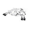 Alfa Romeo Giulia 2.9 V6 Quadrifoglio - Cat-Back Exhaust System with Jet-100 Carbon Trims - Valved