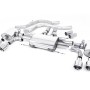Alfa Romeo Giulia 2.9 V6 Quadrifoglio - Front Pipe-Back System with GT-100 Polished Trims - Valved