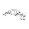 Alfa Romeo Giulia 2.9 V6 Quadrifoglio - Front Pipe-Back System with GT-100 Polished Trims - Valved