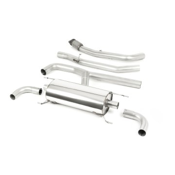 Alfa Romeo Giulia 2.0T Veloce - Non-Valved & Non-Resonated (Louder) Cat-Back Exhaust System - Uses OE Trims