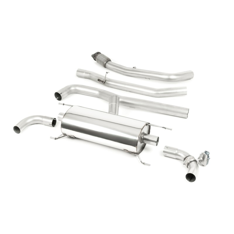 Alfa Romeo Giulia 2.0T Veloce - Valved & Non-Resonated Cat-Back Exhaust System - Uses OE Trims