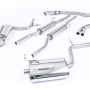 Audi A4 1.8T B6 Quattro - Resonated (Quieter) Cat-Back Exhaust System with 90mm Trims