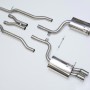 Audi S4 B7 - Non-Resonated (Louder) Cat-Back Exhaust System with Polished Trims