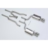 Audi S4 B7 - Non-Resonated (Louder) Cat-Back Exhaust System with Polished Trims