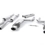 Audi RS4 B7 - Non-Valved & Resonated Cat-Back Exhaust System with Polished Oval Trims