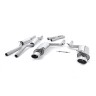 Audi RS4 B7 - Non-Valved & Resonated Cat-Back Exhaust System with Polished Oval Trims