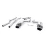 Audi RS4 B7 - Non-Valved & Non-Resonated Cat-Back Exhaust System with Satin Black Sheen Trims