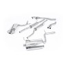 Audi A4 1.8T B7 Quattro - Resonated (Quieter) Cat-Back Exhaust System with 100mm Polished trims