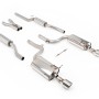 Audi A4 V6/S4 V8 B6 - Resonated (Quieter) Cat-Back Exhaust System with Polished Trim Assembly