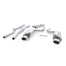 Audi RS4 B7 - Non-Valved Non-Resonated Cat-Back Exhaust System with Polished Oval Trims