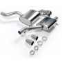 Audi S3 8P 3-door - Resonated (Quieter) Cat-Back Exhaust System with Polished Trims