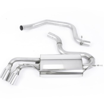 Audi TT MK2 2.0 2WD - Cat-Back Exhaust System with Twin Polished JET Trims