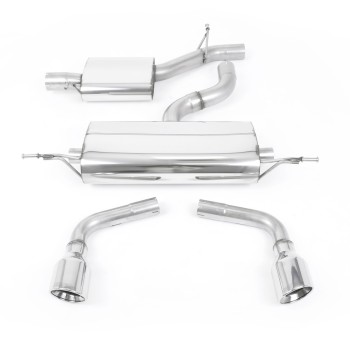 Audi TT MK2 3.2 Quattro - Resonated (Quieter) Cat-Back Exhaust System with Dual 100mm JET Trims