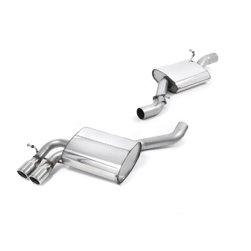 Audi S3 8P Sportback - Resonated (Quieter) Cat-Back Exhaust System with Polished Trims