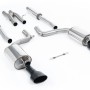 Audi RS6 C6 - Resonated (Quieter) Cat-Back Exhaust System with Ceramic-coated Black Satin Dual-Oval Trims