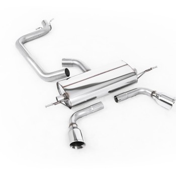 Audi TT MK2 2.0 2WD - Cat-Back Exhaust System with Dual GT100 Trims (For 3.2 V6 Valance)