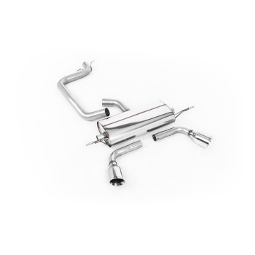 Audi TT MK2 2.0 2WD - Cat-Back Exhaust System with Dual GT100 Trims (For 3.2 V6 Valance)
