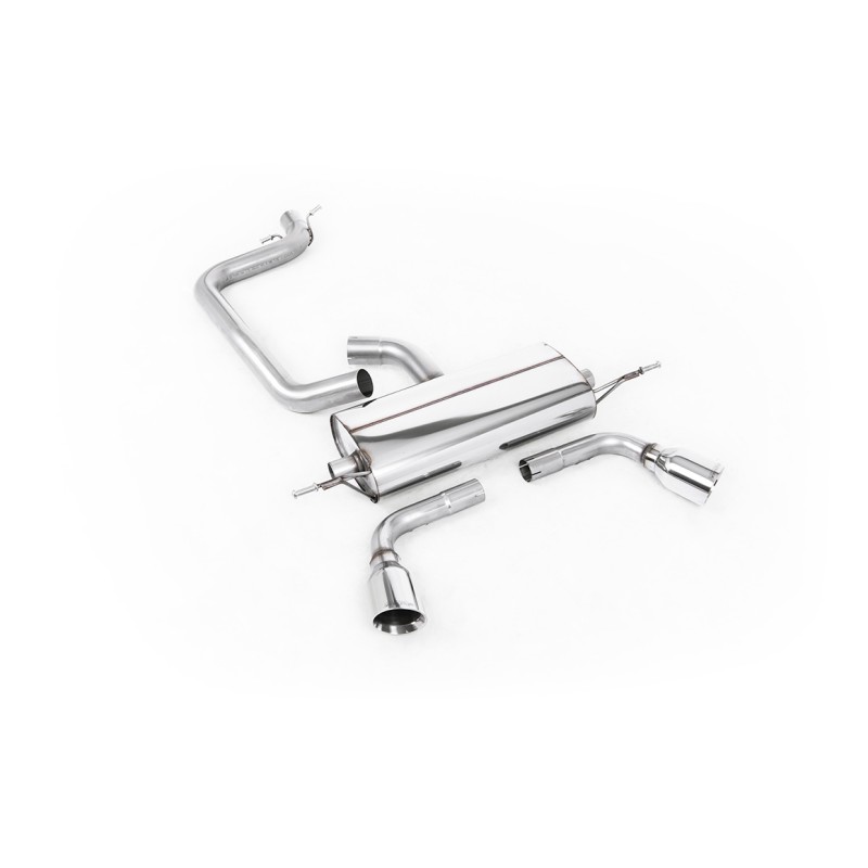 Audi TT MK2 2.0 2WD - Cat-Back Exhaust System with Dual GT100 Trims (For 3.2 V6 Valance)