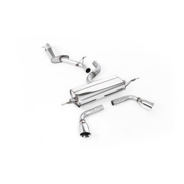 Audi TT MK2 3.2 Quattro - Resonated (Quieter) Cat-Back Exhaust System with Dual Polished GT100 Trims