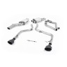 Audi S4 V6 B8/S5 B8 - Race Cat-Back Race Exhaust System with Dual Cerakote Black Oval Trims