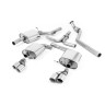 Audi A5 2.0 TFSI - Cat-Back Exhaust System with GT80 Quad Outlet Trims