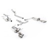 Audi A4 2.0 B8 S line (Manual) - Resonated (Quieter) Cat-Back Exhaust System with Quad-outlet GT80 Polished Trims