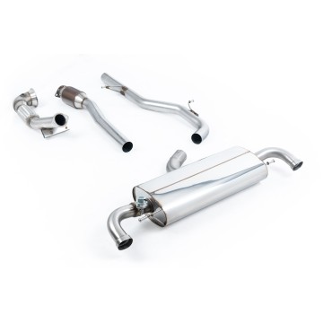 Audi TTRS MK2 2.5L - Turbo-Back Exhaust System with Hi-Flow Sports Catalyst - Uses OE Trims