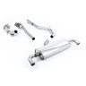Audi TTRS MK2 2.5L - Turbo-Back Exhaust System with Hi-Flow Sports Catalyst - Uses OE Trims