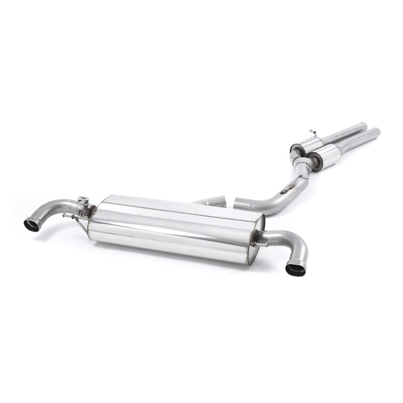 Audi TTRS MK2 2.5L - Resonated (Quieter) Racing Cat-Back Exhaust System - Uses OE Trims