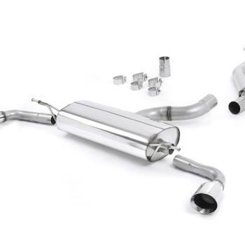 Audi TT MK2 3.2 Quattro - Non-Resonated (Louder) Cat-Back Exhaust System with Dual Polished GT100 Trims