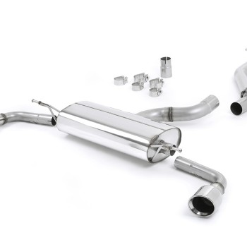 Audi TT MK2 3.2 Quattro - Non-Resonated (Louder) Cat-Back Exhaust System with Dual Polished 100mm JET Trims