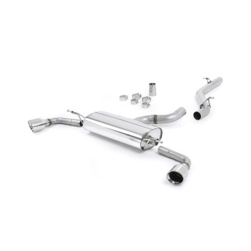 Audi TT MK2 3.2 Quattro - Non-Resonated (Louder) Cat-Back Exhaust System with Dual Polished 100mm JET Trims