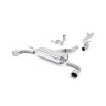 Audi TT MK2 3.2 Quattro - Non-Resonated (Louder) Cat-Back Exhaust System with Dual Polished 100mm JET Trims