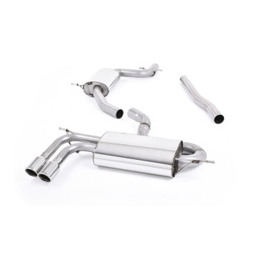 Audi A3 1.8 TSI - Resonated (Quieter) Cat-Back Exhaust System with Polished Trims