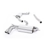 Audi A3 1.8 TSI - Resonated (Quieter) Cat-Back Exhaust System with Polished Trims