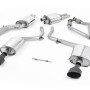 Audi S5 B8 (S tonic) - Resonated (Quieter) Cat-Back Exhaust System with Dual Cerakote Black Trims