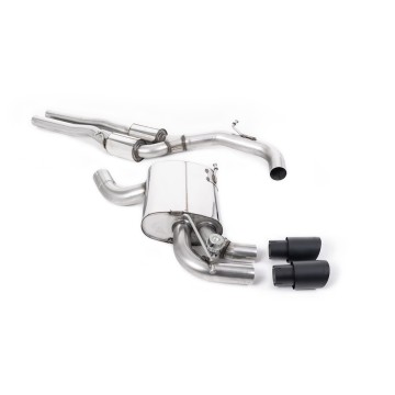 Audi RS3 8P Sportback S Tronic - Cat-Back Exhaust System with Cerakote Black Trims