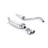 Audi A1 TFSI/VW Polo GTI 1.4 - Resonated (Quieter) Cat-Back Exhaust System with Polished Trims