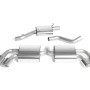 Audi TTS MK2 Quattro - Resonated (Quieter) Cat-Back Exhaust System with Quad Polished Trims
