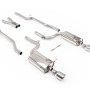 Audi S4 B6 - Non-Resonated (Louder) Cat-Back Exhaust System with GT100 Trims