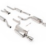 Audi A4 V6/S4 V8 B6 - Resonated (Quieter) Cat-Back Exhaust System with Polished Trim Assembly