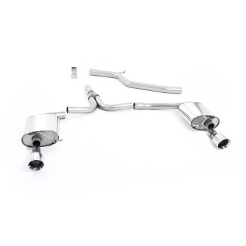 Audi A4 2.0 TDI B8/A5 S-line - Cat-Back Exhaust System with Polished Dual Outlet Trims