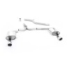 Audi A4 2.0 TDI B8/A5 S-line - Cat-Back Exhaust System with Polished Dual Outlet Trims