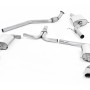 Audi A4 2.0 B8 (Tiptronic)/Audi A5 (Multitronic) S line - Cat-Back Exhaust System with Quad-outlet GT80 Trims