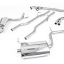 Audi A4 1.8T B6 Quattro Avant (5-speed) - Non-Resonated (Louder) Cat-Back Exhaust System with 100mm Trims
