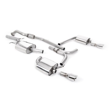 Audi A5 2.0 B8 (Multitronic) - Cat-Back Exhaust System with Duel Outlet Polished Trims