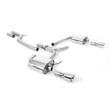 Audi A5 3.0 TDI - Cat-Back Exhaust System with Dual Outlet Polished Trims