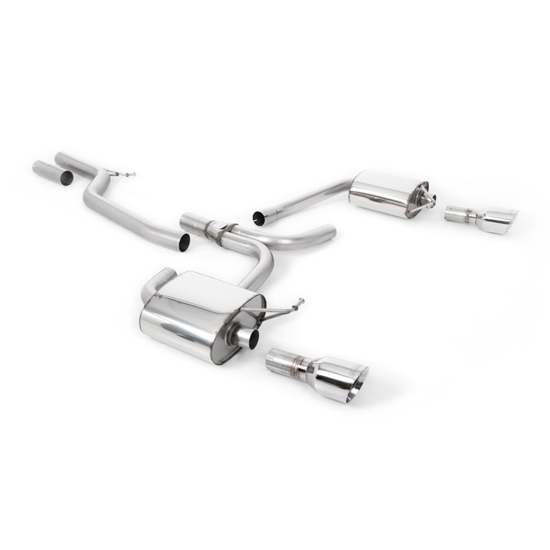 Audi A5 3.0 TDI - Cat-Back Exhaust System with Dual Outlet Polished Trims