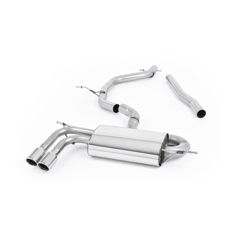 Audi A3/Seat Leon 2.0 TDI - DPF-Back Exhaust System with Polished Trims
