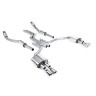 Audi S6 C7/S7 Sportback - Non-Resonated (Louder) Cat-Back Exhaust System with Polished Trims